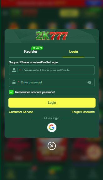 PKclub786Game login
