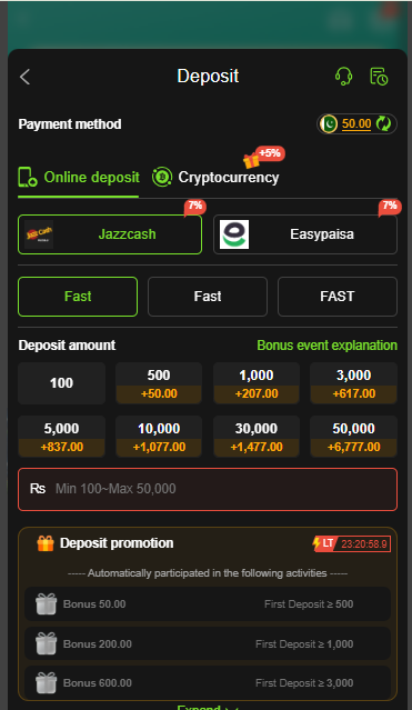 GOGAME BET Deposite