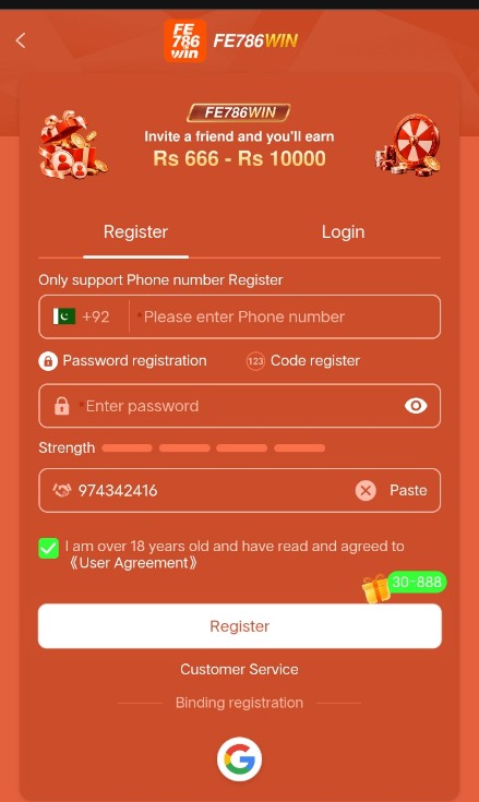 FE786WIN Register