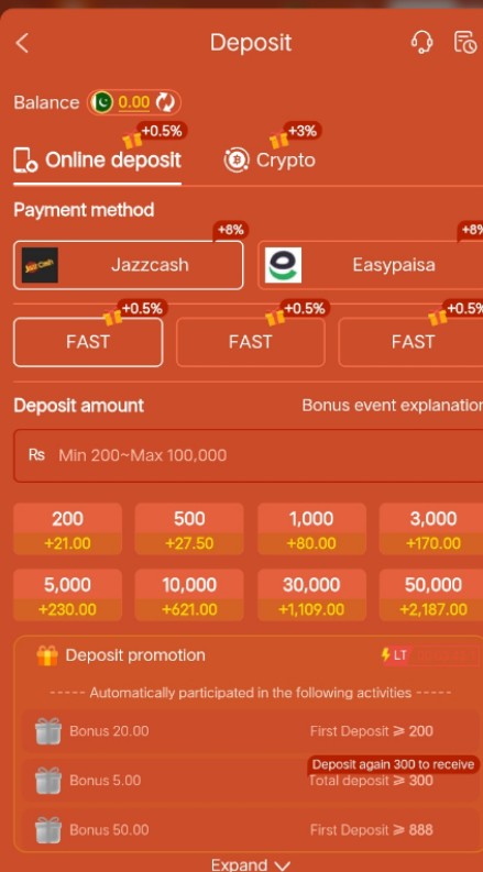 FE786WIN Deposit