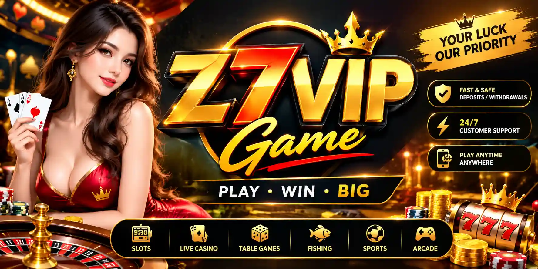 Z7VIP Game Banner