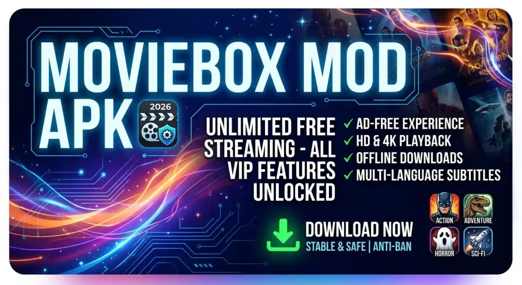 MovieBox Mod APK Banner